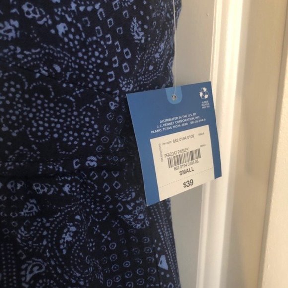 FLASH SALE item!! NWT BOHEMIAN BLUE ROMPER W/ POCKETS AND CUTOUTS - Picture 10 of 11